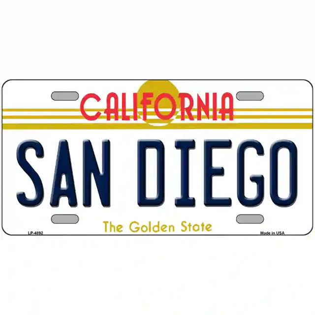 San Diego California Metal Sign