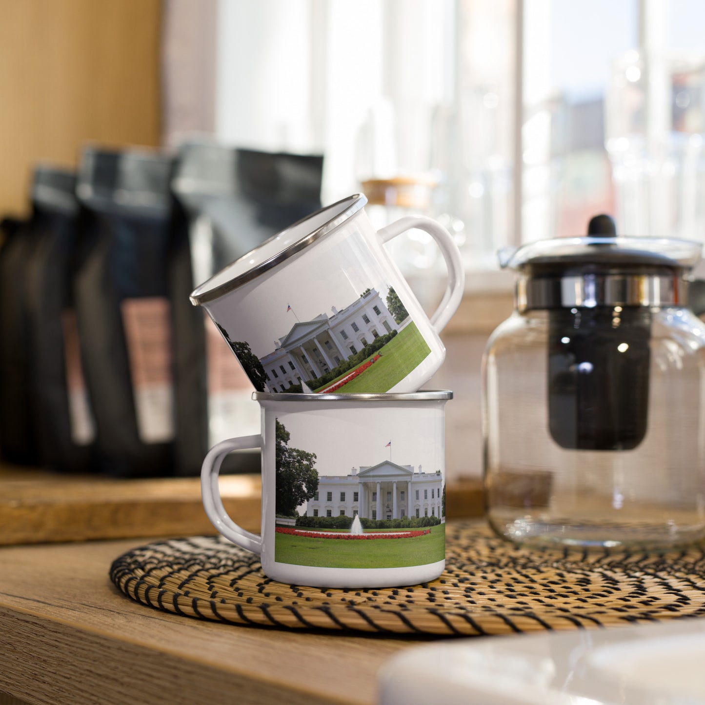 The White House Enamel Mug