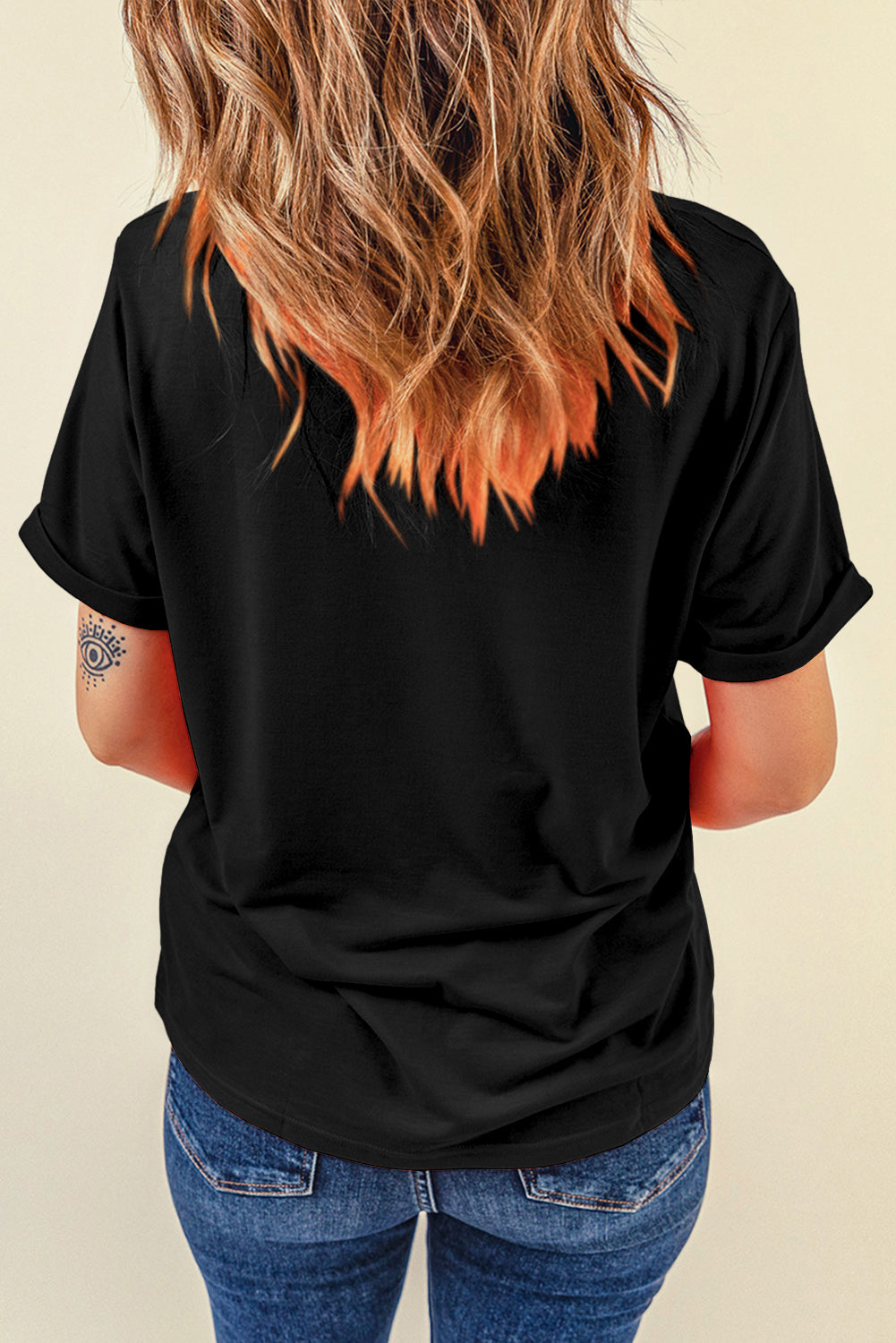 Black Leopard USA land of the free Slogan Graphic T Shirt