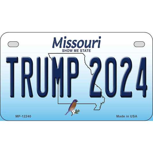 Trump 2024 Missouri Motorcycle Golf Cart Metal Sign