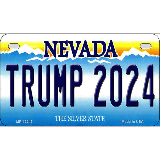 Trump 2024 Nevada Motorcycle Golf Cart Sign