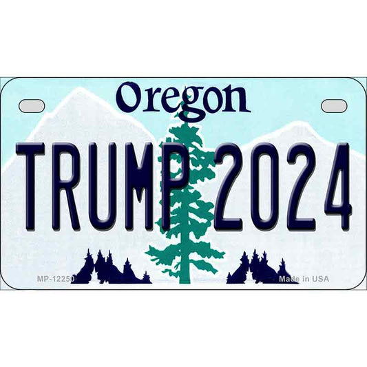 Trump 2024 Oregon Motorcycle Golf Cart Metal Sign