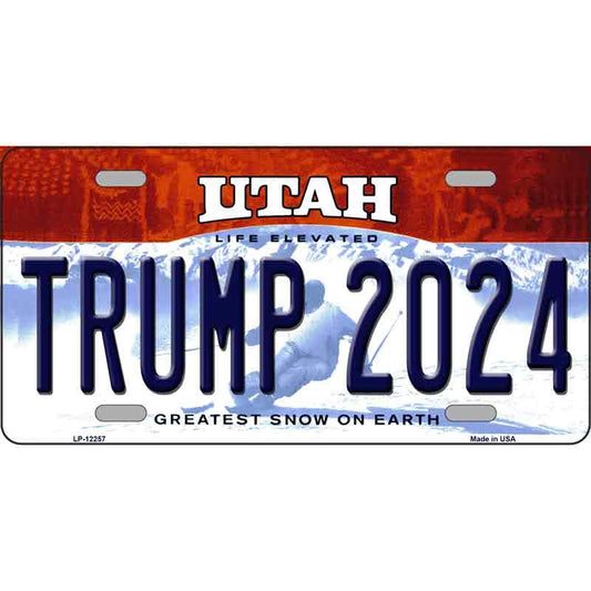 Trump 2024 Utah Metal Sign