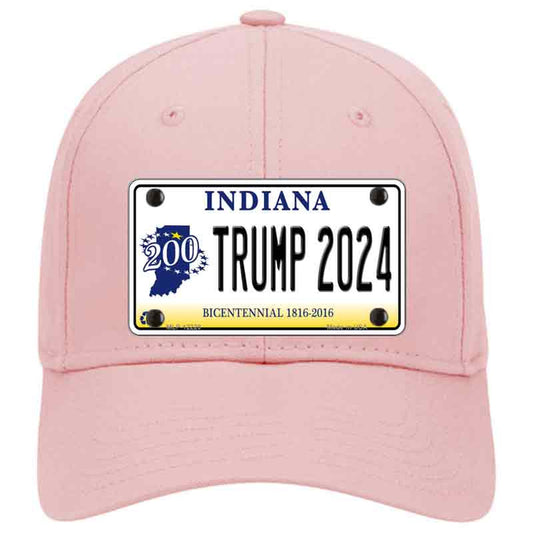 Trump 2024 Indiana Bicentennial Pink Cotton Cap