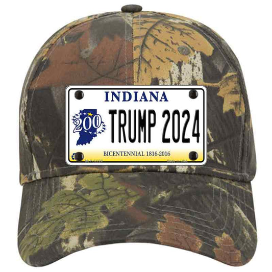 Trump 2024 Indiana Bicentennial Camo Cotton Cap