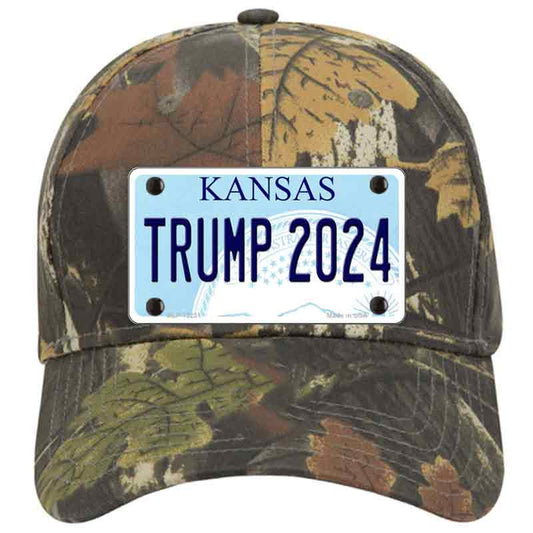 Trump 2024 Kansas Camo Cotton Cap