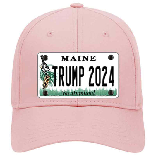 Trump 2024 Maine Pink Cotton Cap