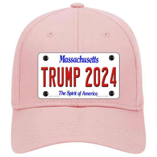 Trump 2024 Massachusetts Pink Cotton Cap