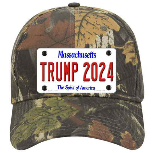 Trump 2024 Massachusetts Camo Cotton Cap