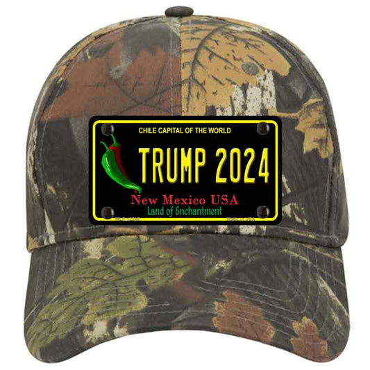 Trump 2024 New Mexico Black Camo Cotton Cap