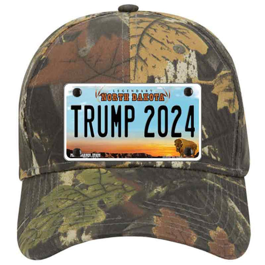 Trump 2024 North Dakota Camo Cotton Cap