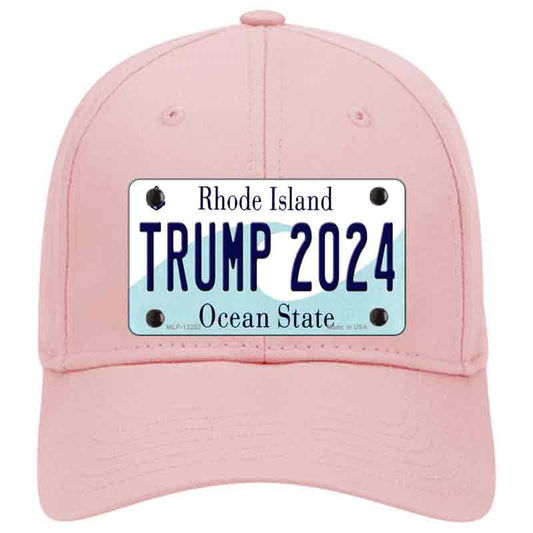 Trump 2024 Rhode Island Pink Cotton Cap