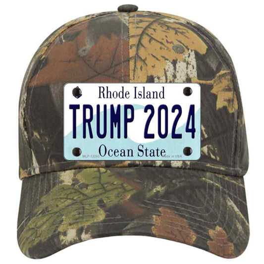 Trump 2024 Rhode Island Camo Cotton Cap