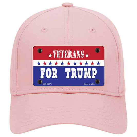 Veterans For Trump Pink Cotton Cap