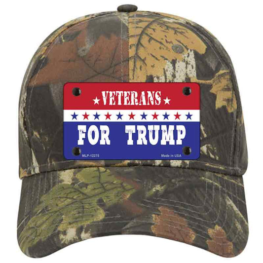 Veterans For Trump Camo Cotton Cap