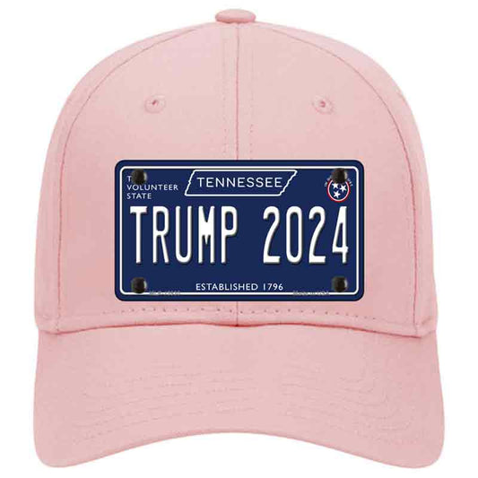 Trump 2024 Tennessee Blue Pink Cotton Cap