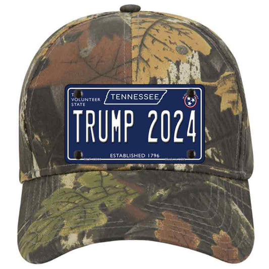 Trump 2024 Tennessee Blue Camo Cotton Cap