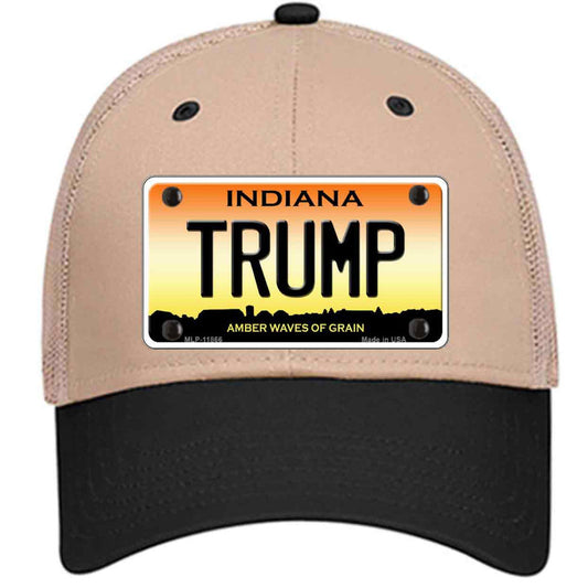 Trump Indiana Amber Waves of Grain Khaki Trucker Mesh Cap