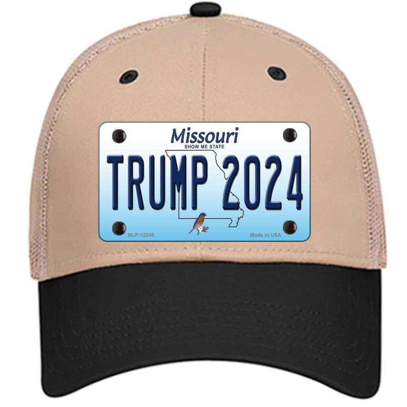 Trump 2024 Missouri Khaki Trucker Mesh Cap