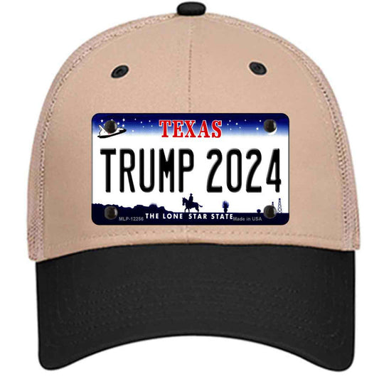 Trump 2024 Texas Khaki Trucker Mesh Cap