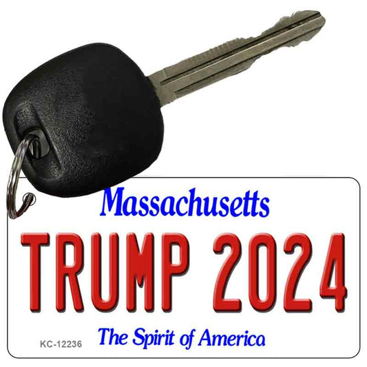 Trump 2024 Massachusetts Key Chain