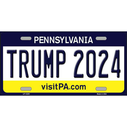 Trump 2024 Pennsylvania Metal Sign