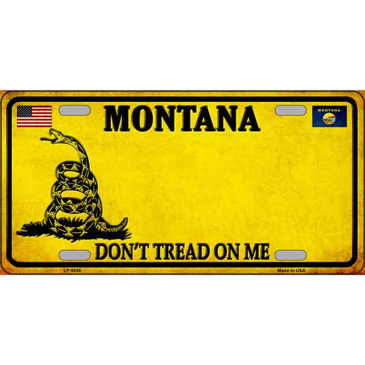 Don't Tread on Me Montana Metal Sign