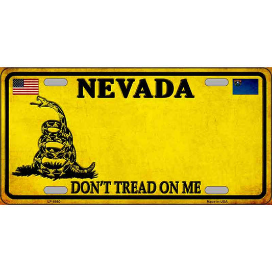 Don't Tread on Me Nevada Metal Sign