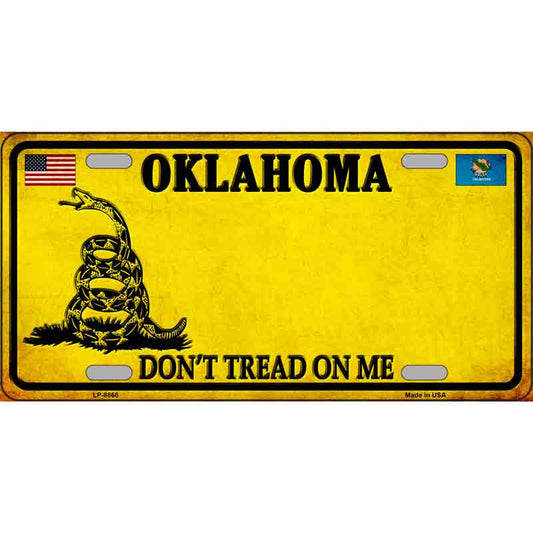 Don't Tread on me Oklahoma Metal Sign