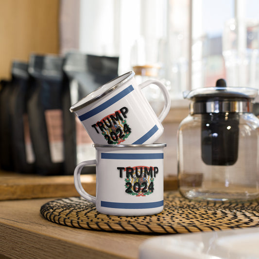 Trump 2024 West Virginia Enamel Mug