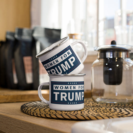 Women for Trump Enamel Mug