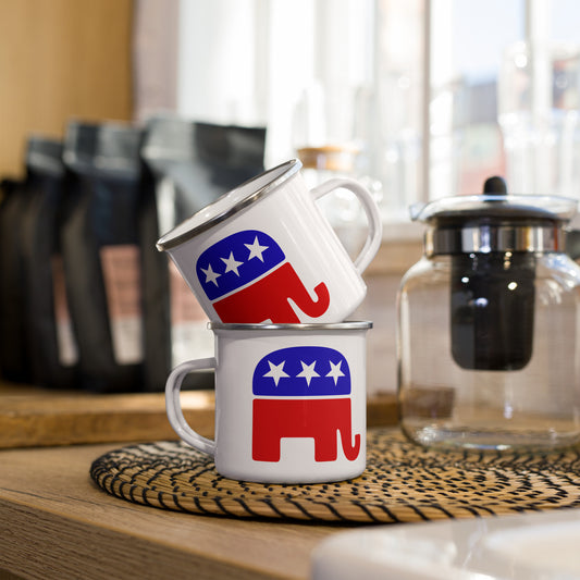 GOP Logo Enamel Mug