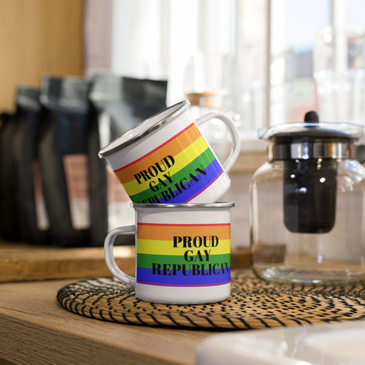 Proud Gay Republican Enamel Mug