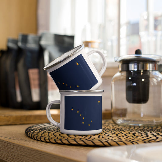 Alaska Flag Enamel Mug