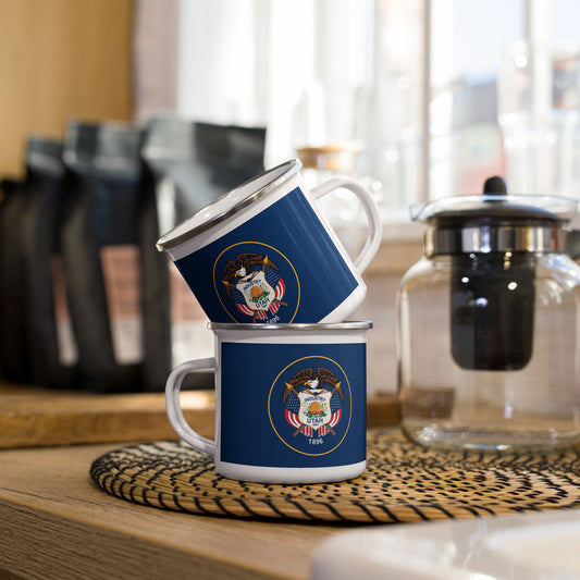 Utah Flag Enamel Mug