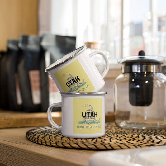 Utah Don't Tread on Me Enamel Mug