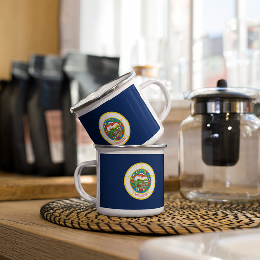 Minnesota Flag Enamel Mug