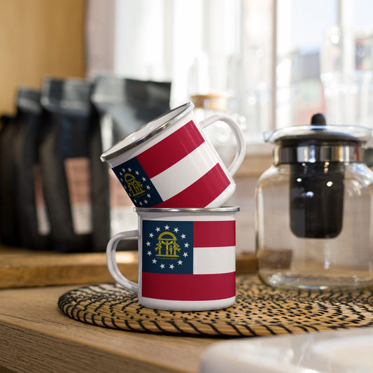 Georgia Flag Enamel Mug