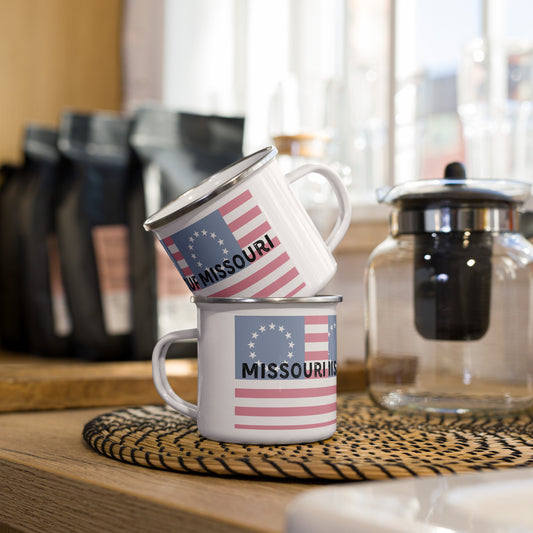 Missouri Flag Enamel Mug